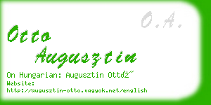 otto augusztin business card
